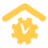 Gear icon below roof