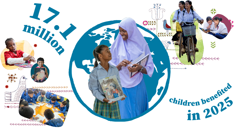 17.1 million children benefited in 2025