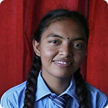 Portrait of Nepalese young woman from She Creates Change