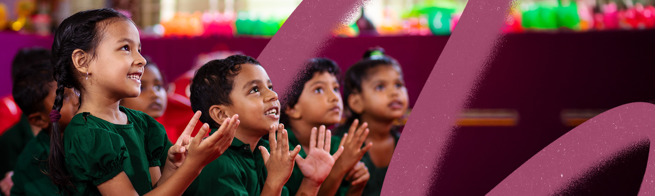 Room to Read Bangladesh students engaged in class.