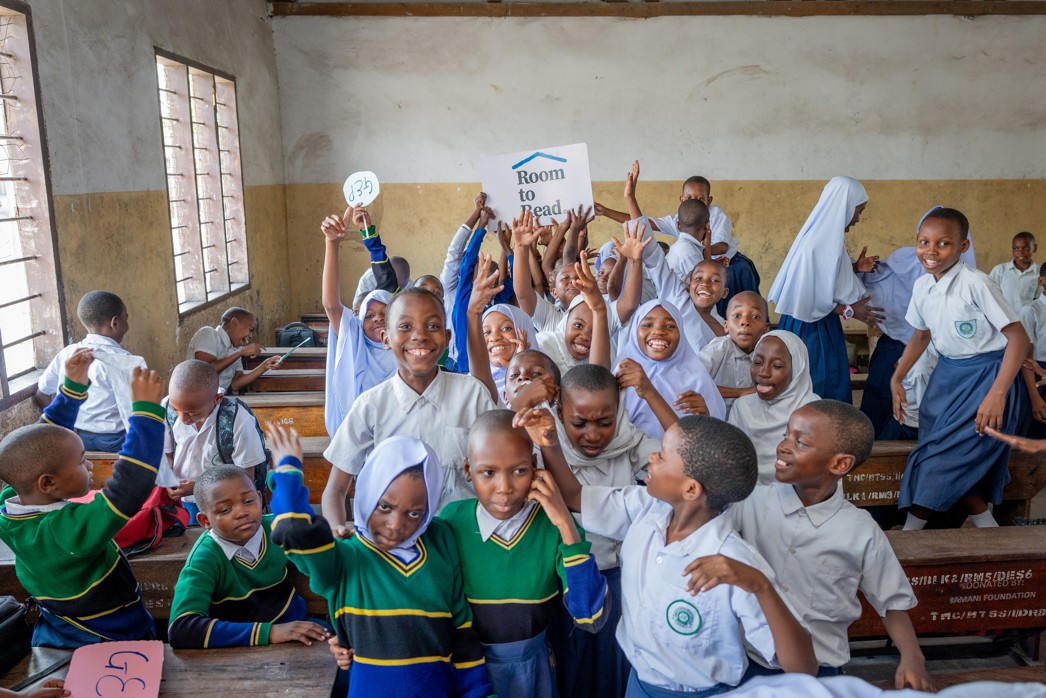 How to support girls' education, children in a Room to Read classroom