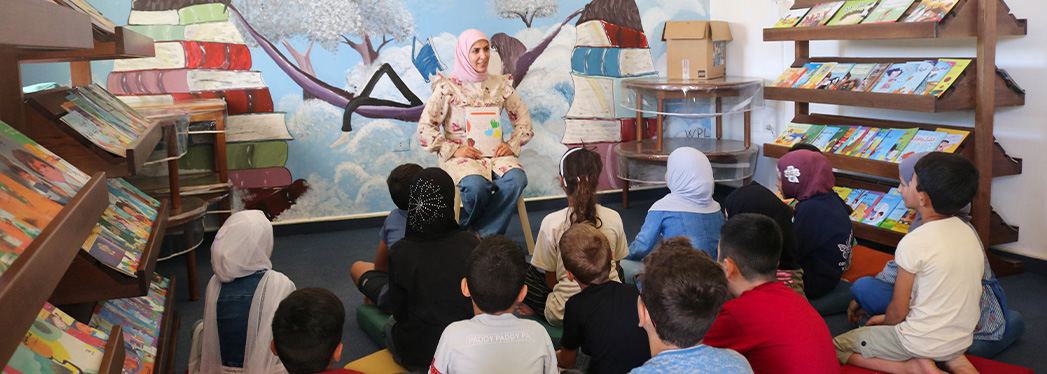 Room to Read library in Lebanon