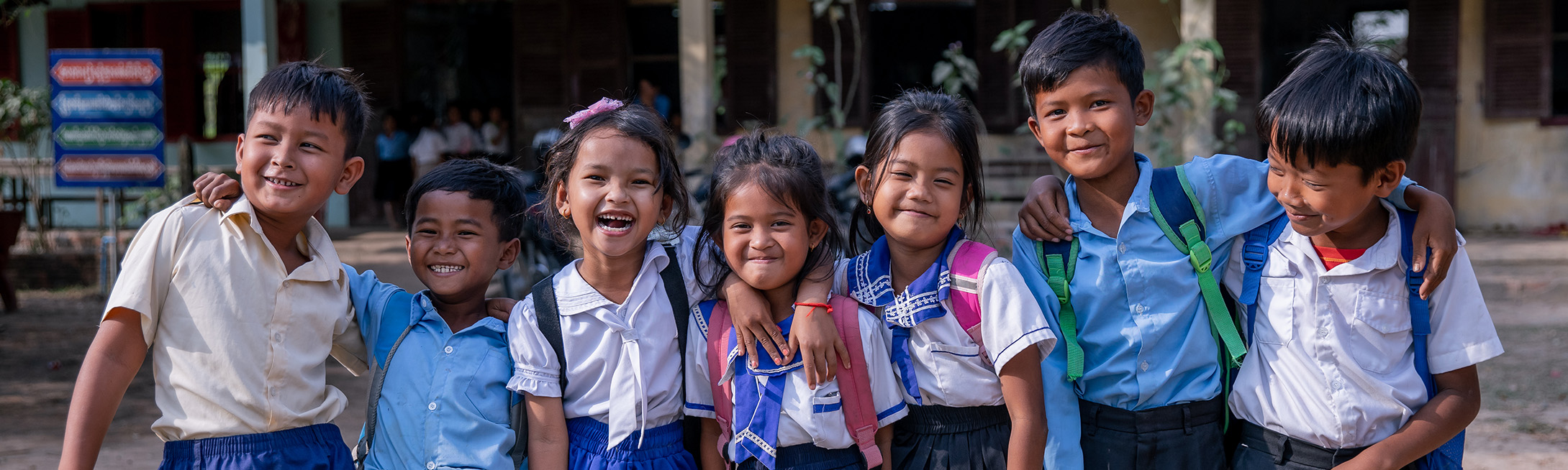 Group of Cambodian students