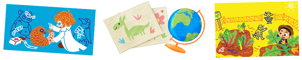 Illustrations from Room to Read children's books