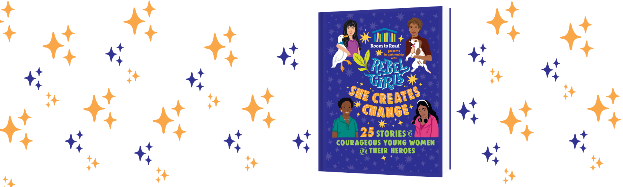 Banner of the She Creates Change Book cover