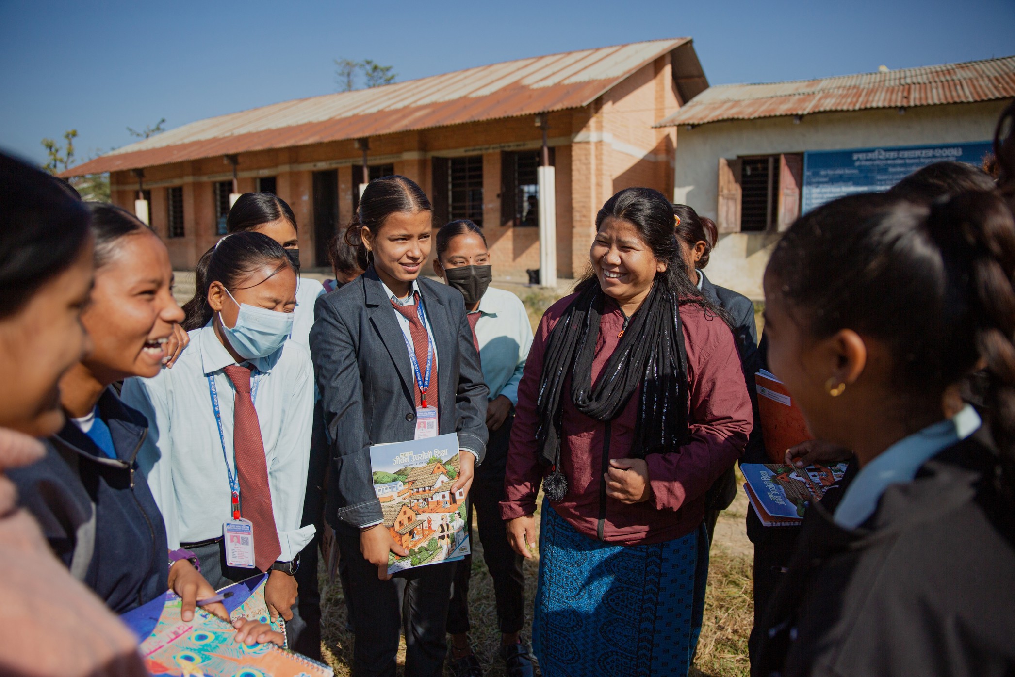 Gender equity in education, students receiving guidance about life skills
